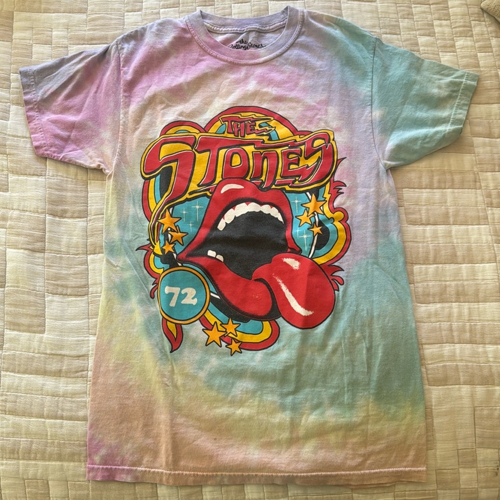 Rolling Stones tie dye band t-shirt